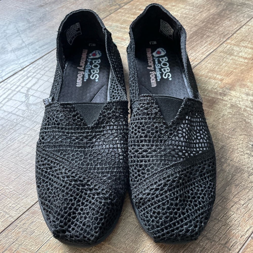 Bob’s from Skechers black memory foam arch pillow women’s 7.5 flats